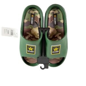 US Army Ground Up Camo Comfort Slide Sandal Olive Green Men's Size 11 NWT